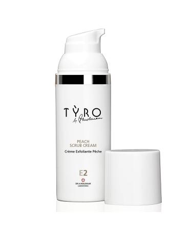 TYRO Peach Face Cream Scrub - Mild Scrub Cream For The Face - For Remarkably Soft Skin And Refined Pores - Suitable For All Skin Types - Perfect Base For Your Daily Skincare Routine - 1.69 Oz