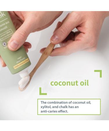 Natural Cosmetics Fluoride Free Natural Coconut Oil Toothpaste Peppermint Lemon 75 ml 3-Pack Peppermint Lemon 2.53 Fl Oz (Pack of 3) - Buy Online on GoSupps.com