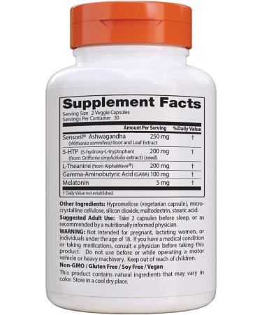 Doctor's Best Superior Sleep with Sensoril Formula | Ashwagandha, 5-HTP, L-Theanine & GABA | 60 Count - Buy Online on GoSupps.com