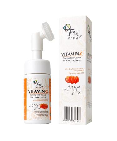 PUB Vitamin C Foaming Face Cleanser with Brush Face wash for Women & Men Evens skin tone Reduces fine lines & wrinkles Exfoliates the skin - 100ml