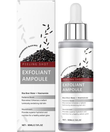 Rubu22a 2025 new black and white rice peeling upgrade peel shot glow rice ampoule duo peeling gel moisturizing ampoule for daily skin care 80 ml + 80 ml 037 g 300er Pack - Buy Online on GoSupps.com