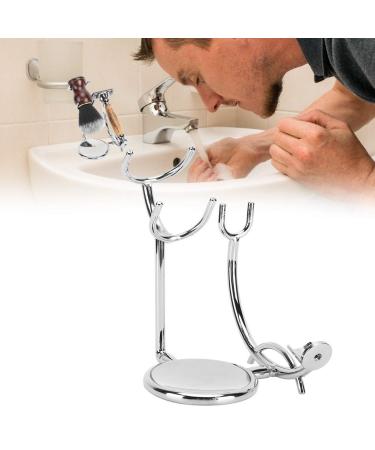 Premium Metal Razor Holder & Bracket for Manual Shavers | Galvanic Shaving Brush & Bowl Stand for Men - Buy Online on GoSupps.com