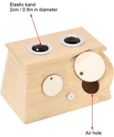 Buy Moxibustion Box - 2 Holes Bamboo Moxa Halter for Pain Relief & Healthcare | International Shipping - Buy Online on GoSupps.com