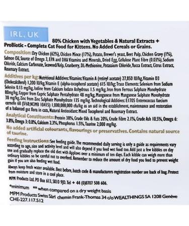 Applaws Complete Natural and Grain Free Dry Kitten Food Chicken 400g (Pack of 1) Kitten Chicken 400 g (Pack of 1) - Buy Online on GoSupps.com