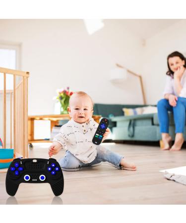 2-Pack Black Silicone Baby Teething Toys for Babies 6-12 Months - Remote Control & Game Controller Silicone Teethers - BPA-Free Teething Toy - Buy Online on GoSupps.com