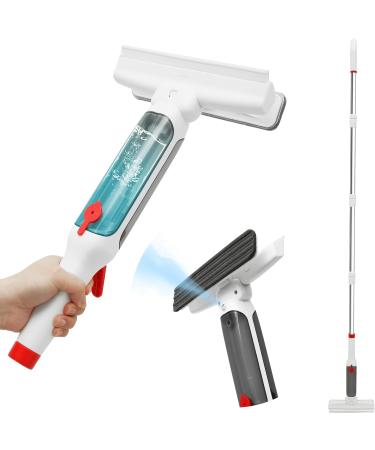 Abizarch Window Squeegee 75 Inch Water Spray Window Cleaner Anti-Scratch Window Washer Equipment with 4 Poles and 4 Scrubbing Clothes for Cleaning Mirror Shower Glass High Window Car ZHAZHAMO - Buy Online on GoSupps.com