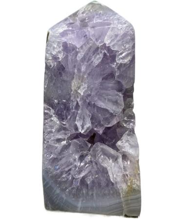 Amethyst Rough Stone Tower Amethyst Stones Natural Reiki Quartz Crystal Cluster Specimen Wicca Gift Geode Wand Home Crafts Decoration Chakra Reiki Balancing