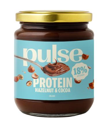 PULSE PROTEIN - Organic Hazelnut Chocolate Protein Spread - Vegan Hazelnut Chocolate - Hazelnut Cream Rich in Protein - Ideal