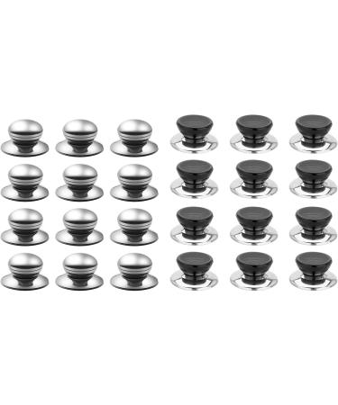 Royalead 12 Interchangeable Stainless Steel Lifting Handles for Glass Lid Pots - Universal Lid Covers & Knobs - Buy Online on GoSupps.com