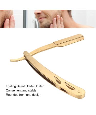 Beard Blade Holder Set | Barber Straight Razor & Manual Shaver with Beard Brush for Hair Salons - International Shipping Available - Buy Online on GoSupps.com