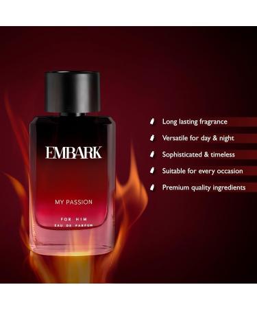 AARVVINTA CRAFT My Passion For Him Liquid Perfume For Men - 100Ml | Premium Eau De Parfum | Musky And Citrus Fragrance - Buy Online on GoSupps.com