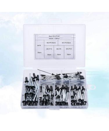 Cabilock Black Rivets Threaded Rivets 120pcs Black Blind Rivets Aluminium Alloy Flange Rivets Fastener Nails Rivets Supplies .4 .2 Stainless Steel Rivets Stainless Steel Set - Buy Online on GoSupps.com