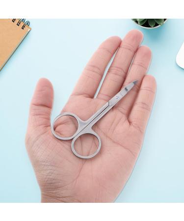 WLLHYF 3 Pack Small Eyebrow Facial Nose Hair Grooming Scissors Stainless Steel Mustache Eyelashes Trimmer Travel Scissors Kit Mini Curved Rounded Scissors for Eyebrow Cuticle Trimming Nasal Clippers - Buy Online on GoSupps.com