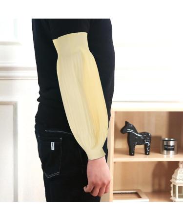 OSALADI Arm Sleeves Covers 45cm Arm Protectors with Elastic End Waterproof Arm Protection Guard Oversleeves for Work Lab School Cleaning - Buy Online on GoSupps.com
