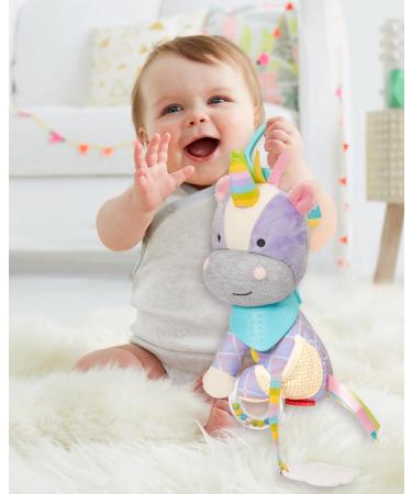 Skip Hop Bandana Buddies Baby Unicorn Toy - Multi-Sensory Rattle & Teething Toy - Buy Online on GoSupps.com