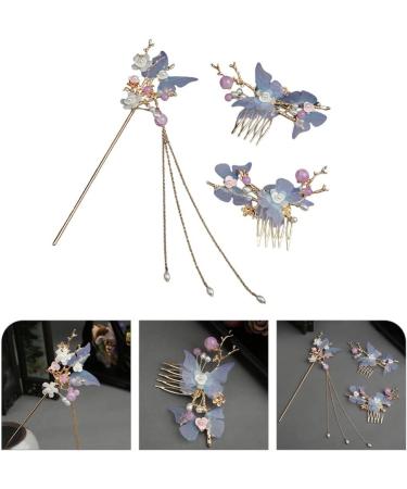 LALAFINA 1 Set Hair Comb Gold Hair Accessories Women Hair Accessories Hair Accessory for Women Antique Hair Sticks for Buns Vintage Hair Pin Hair Fork Alloy Girl Bride Chopsticks - Buy Online on GoSupps.com