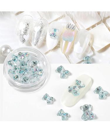 6pcs 3D Cute Bear Resin Nail Art Decorations In 3 Sizes Ornaments Manicure Tips 3D Nail Art Decor - Buy Online on GoSupps.com