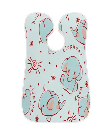 Cute Elephants Beard Bib Apron for Men | Non-Stick Waterproof Hair Catcher | Perfect Grooming Cloth & Gift Idea - Buy Online on GoSupps.com