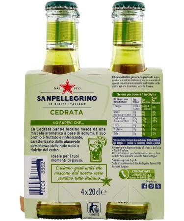 San Pellegrino 24 x Cedrata Lemon Soft Drink 20 cl - Buy Online on GoSupps.com