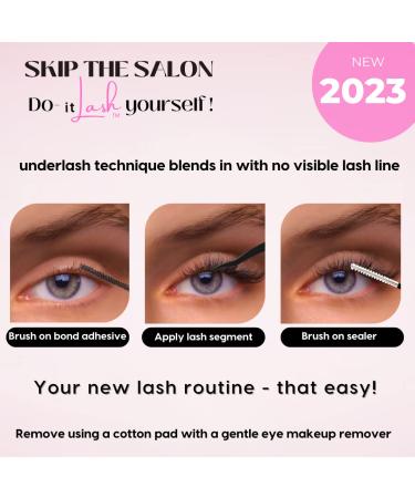 itLASH Ultimate Eyelash Extension Kit - DIY Home Application w/ 30 Premium Lash Segments, Applicator, Adhesive & Sealer - 48 Hour Hold, 10mm 12mm 14mm - Buy Online on GoSupps.com