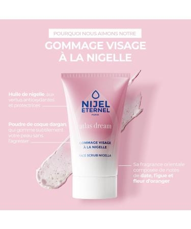 Nigella face scrub Vegan 99% naturalness Made in France Nigella oil Castor oil exfoliating argan shell - Buy Online on GoSupps.com