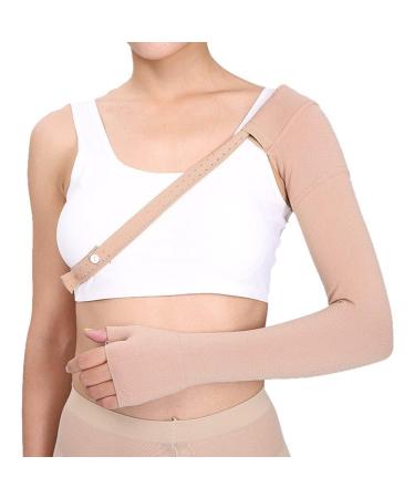 vepoty Postmastectomy sleeve antiswelling high elasticity arm support to prevent arm lymphedema left hand Left