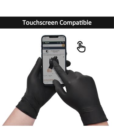 SwiftGrip 3-mil Black Nitrile Exam Gloves - Latex Free, Powder Free, Non-Sterile - 50ct Box (Large) - Buy Online on GoSupps.com