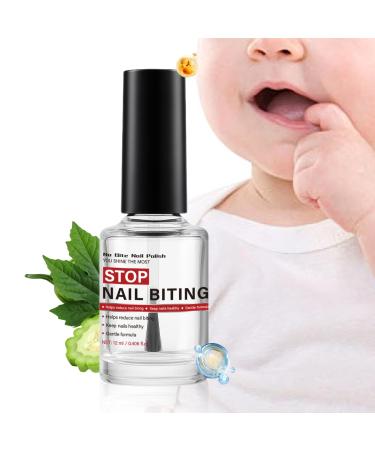 Shaersu Anti-bite nail polish 12 ml of natural taste with secure coating | prevention of the habit of biting nails | for nail care and growth and for the habit of nail