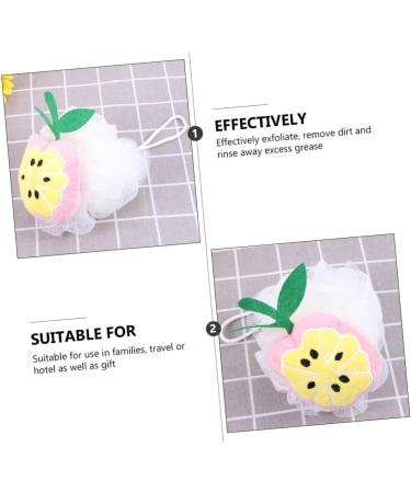 Beavorty 8pcs Fruit Shape Bath Flower Shower Balls - Bubble Maker Poufs & Scrubber for Relaxing Bath - 1 Count - Buy Online on GoSupps.com