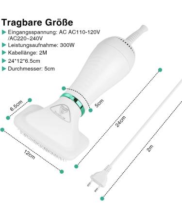 Ownpets 2-in-1 Pet Hair Dryer Brush for Dogs & Cats - Adjustable Temperature Dog Dryer 300W - Efficient Fur Comb & Hair Removal - Buy Online on GoSupps.com