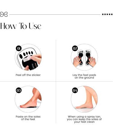 120 Pairs Black Premium Spray Tan Feet Pads - Ultimate Protection for Sunless Airbrush Tanning - Buy Online on GoSupps.com