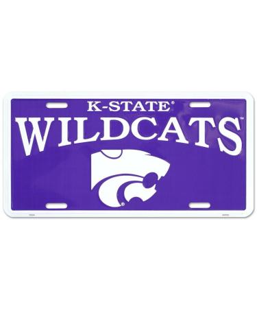 (6x12) Kansas State K-State Wildcats NCAA Tin License Plate