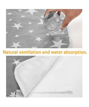 Saconell Baby Wrap Pad Set - Portable Waterproof Changing Pads for Babies & Toddlers (50x70cm 2 Gray) - Ideal for On-the-Go Diaper Changes - Buy Online on GoSupps.com