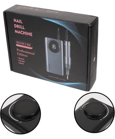 DRESSOOS Portable Nail Drill Nail Polisher Aluminum Alloy Miss Clothing Set Mini Sanding Tool 14X7X2.5CM Black - Buy Online on GoSupps.com