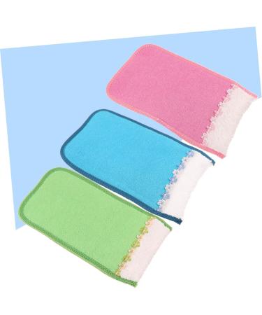 FRCOLOR 3pcs Shower Mittens & Bath Brush Gloves - Eco-Friendly Rayon in Earth Tones (Blush Medium) for Spa-Like Experience | International Shipping Available - Buy Online on GoSupps.com