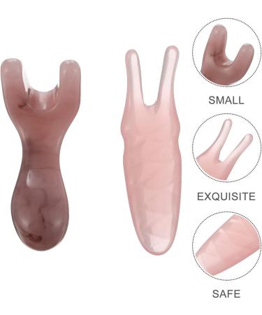 4-Piece Jade Massage Set - Face Spatula & Gua Sha Tools for Back Relief - Portable 11x4.5cm Beeswax Scrapers - Buy Online on GoSupps.com