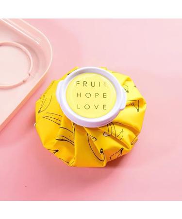 Shakven Ice Bags Reusable | Cute Hot Water Bag - Easy To Carry Leakproof Physical Hot Cold Packs for Injuries Ice Bag for Body Aches Yellow - Buy Online on GoSupps.com