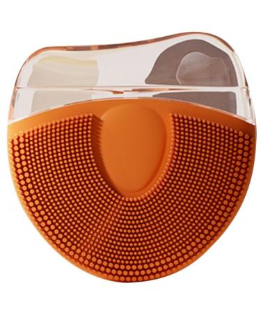 Beaupretty silicone-face washer soft face brush rubber face peel Face cleaning pad blacksmith washers Face-Gua-Sha tools for women and girls orange