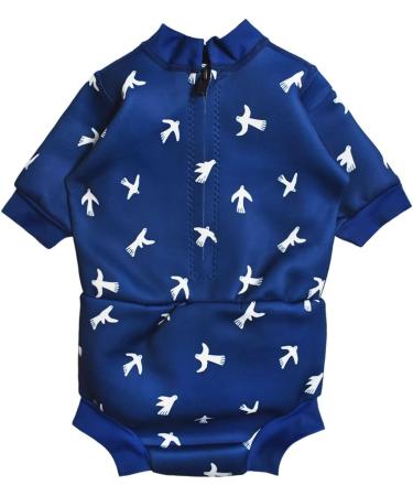 Splash About Happy Nappy Wetsuit White Birds 12-24 Months - Reusable Swim Nappy - Buy Online on GoSupps.com
