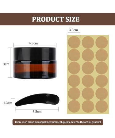 15 Stk 20ml Amber Glass Cream Cans Empty Canisters for Easy Filling | International Shipping Available - Buy Online on GoSupps.com