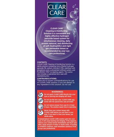 Clear Care Cleaning Solution Twin Pack - 12-Ounces Each with Lens Case - Buy Online on GoSupps.com