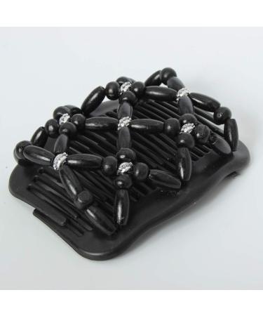 JUSTFOX Trend African Hairclip - Stylish Wooden Butterfly Hair Comb with Floral Design | International Shipping Available - Buy Online on GoSupps.com