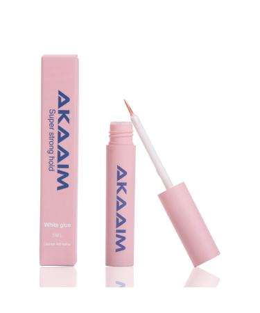 AKAAIM super strong hold eyelashes glue professional Latex free Alcohol Free hydroquinone free Polymethyl methacrylate free eyelash glue adhesive white lashes glue..