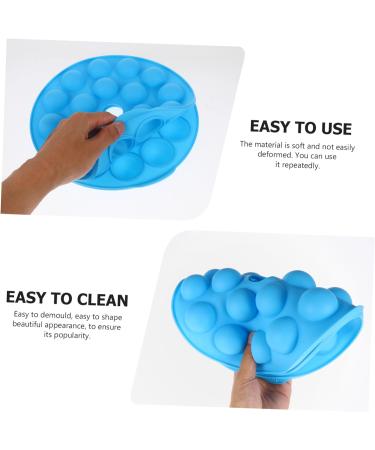 MAGICLULU 2 Pcs 18 Lollipop Mold Cake Trays Silicone Candy Molds 18-Hole Silicone Lollipop Cake Mold Silicone Mould Soap Molds Silicone Molds Cake Maker Baking Supplies Silica Gel Round Bluex2pcs 25X25X4cmx2pcs - Buy Online on GoSupps.com