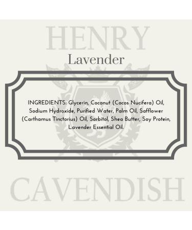 Henry Cavendish Lavender Shaving Kit - Shea Butter & Coconut Oil Soap 3.8 oz Puck Stainless Steel Bowl - International Shipping Available - Buy Online on GoSupps.com