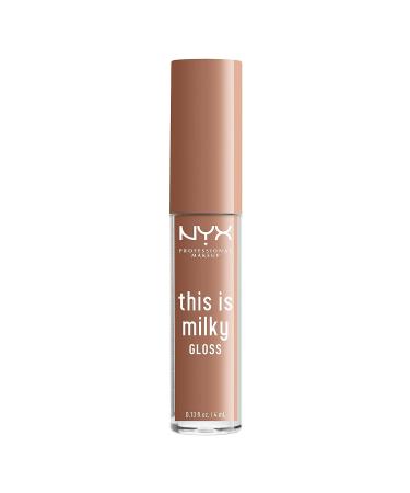 NYX Milky Gloss Vegan Lip Gloss - Cookies & Milk (Cool Beige Nude) | 12 Hour Hydration - Buy Online on GoSupps.com