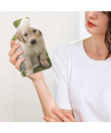 Golden Retriever Hot Water Bottle | Plush Bed Cover Hand Warmer for Adults & Kids - 26.5x15.3cm - Buy Online on GoSupps.com