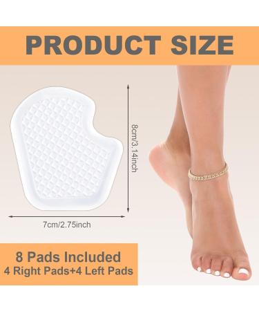 4 Pairs Gel Insert Pads for Ball of Foot | Metatarsal Pain Relief & Cushioning - Forefoot Support for Men & Women - Buy Online on GoSupps.com