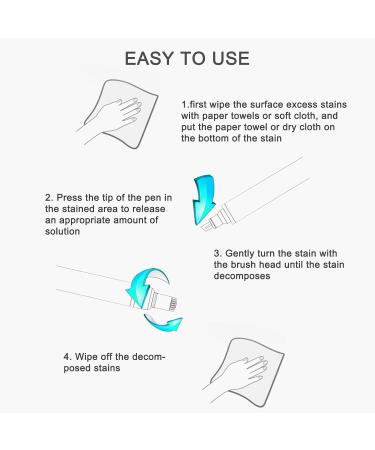 Bleach Pen Bleach Pen for Clothing Portable Bleach Pen for Clothing Stain Removal Grease Stain Remover Wash Free Laundry Clean Pen Instantly Remove Stains (3PCS) - Buy Online on GoSupps.com