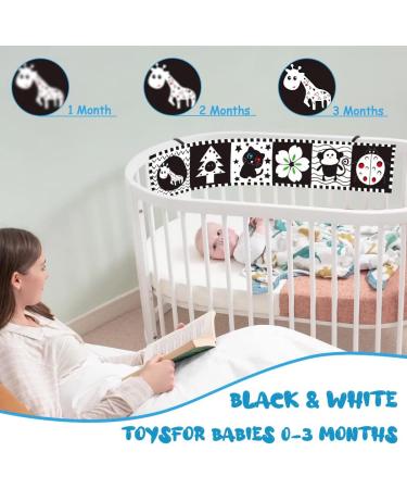 Idota Contrast Fabric Book for Babies - Black and White Soft Picture Book with Animal & Insect Graphics | Ages 0+ Months | Ideal Toddler Development - Buy Online on GoSupps.com
